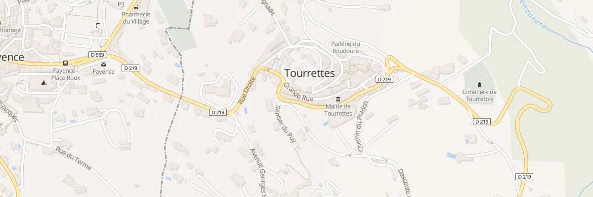 Plan du 25 Grande Rue à Tourrettes