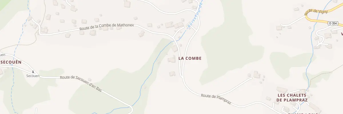 Plan du 63 Rte de la Combe de Mathonex à Samoëns