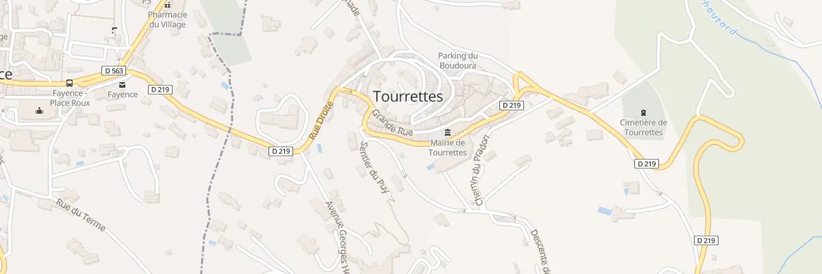 Plan du 35 Grande Rue à Tourrettes