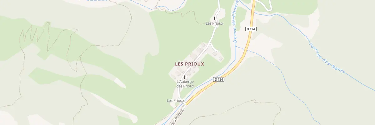 Plan du 111 Tra des Prioux à Pralognan-la-Vanoise