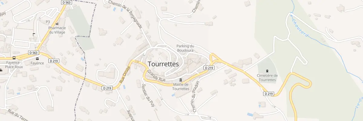 Plan du 20 Rue Rigourie à Tourrettes