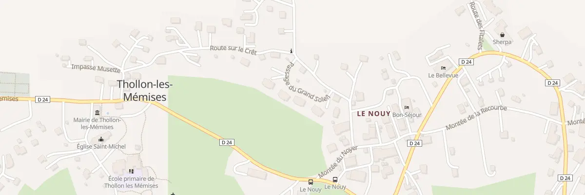 Plan du 85 Pas du Grand Soleil à Thollon-les-Mémises