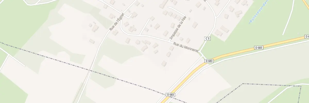Plan du 10 Rue du Monneret à Trémoins