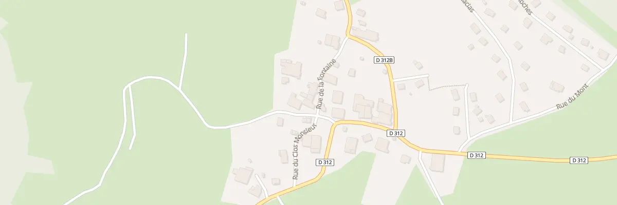 Plan du 2 Rue du Clos Monsieur à Solemont