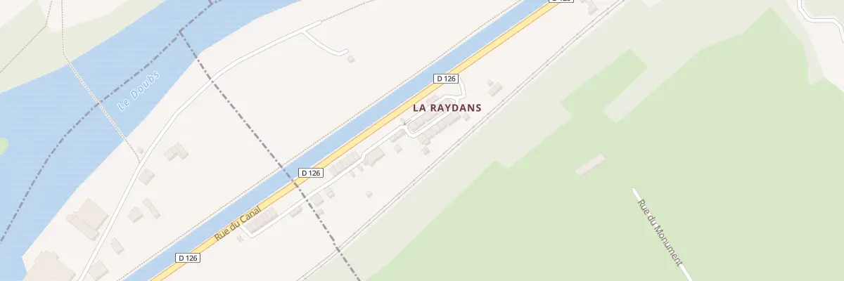 Plan du 29 La Raydans à Étouvans