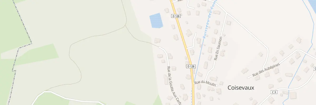Plan du 13 Rue de la Goutte aux Cerfs à Coisevaux