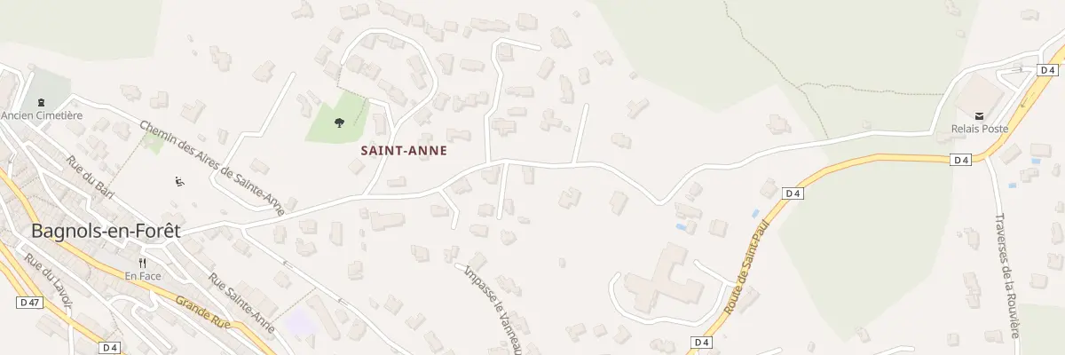 Plan du 5226 Sainte Anne à Bagnols-en-Forêt