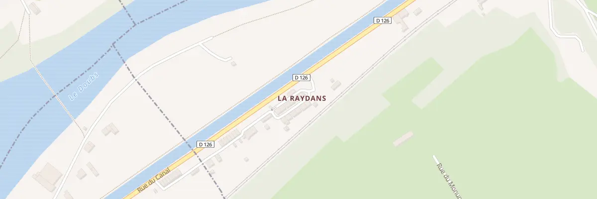 Plan du 36 La Raydans à Étouvans