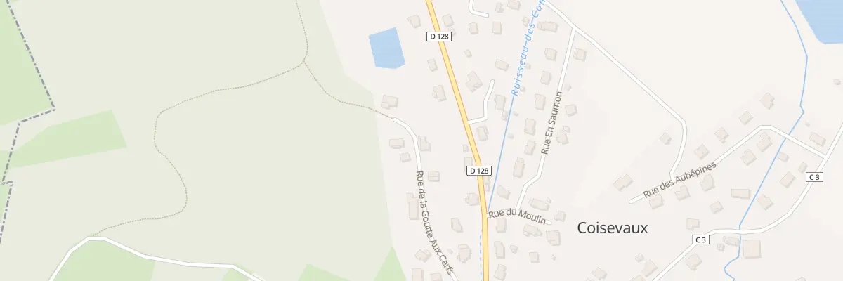 Plan du 8 Rue de la Goutte aux Cerfs à Coisevaux