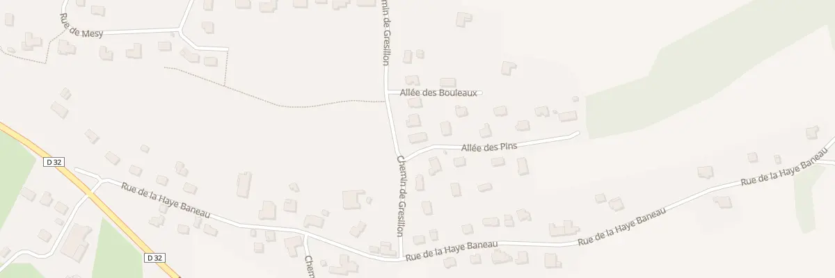 Plan du 1 All des Pins à Jeanménil