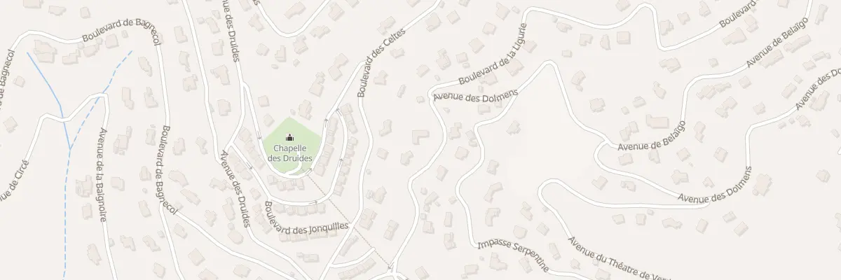 Plan du 1272 Av des Dolmens à Roquebrune-sur-Argens