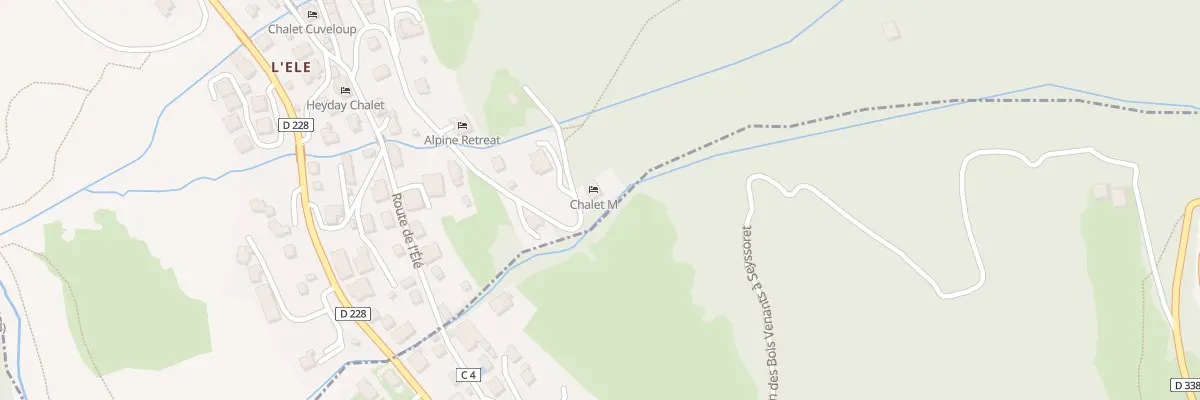 Plan du 328 Che des Hauts de l’Ele à Montriond
