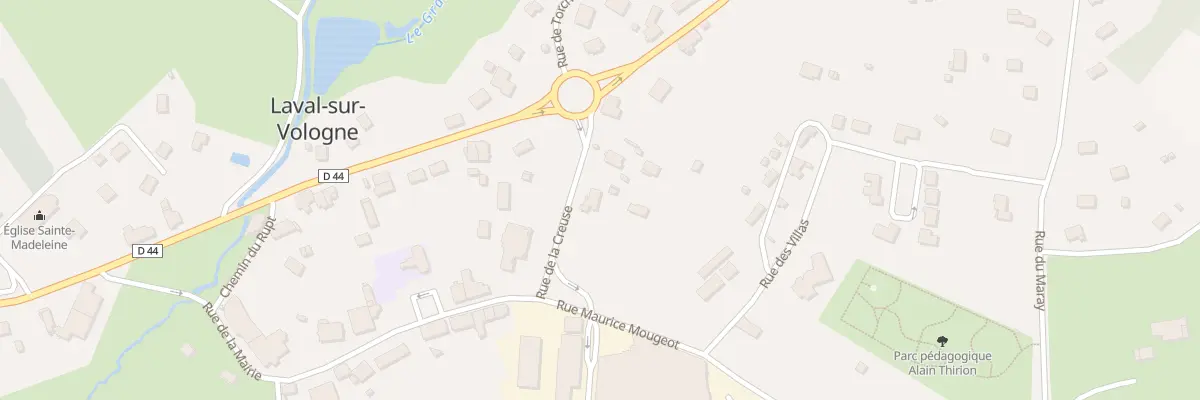 Plan du 100 Rue de la Creuse à Laval-sur-Vologne