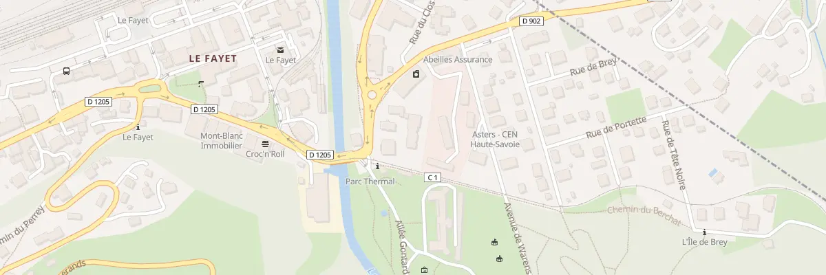 Plan du 29 Av de Genève à Saint-Gervais-les-Bains