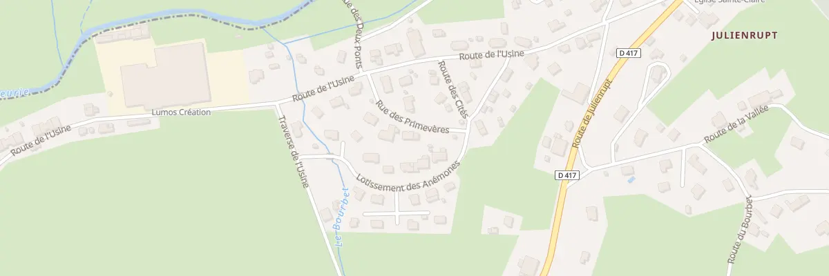 Plan du 8 Rue des Primevères au Syndicat