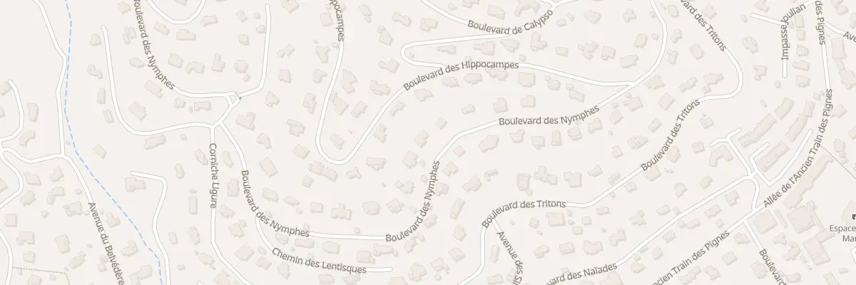 Plan du 486 Bd des Nymphes à Roquebrune-sur-Argens