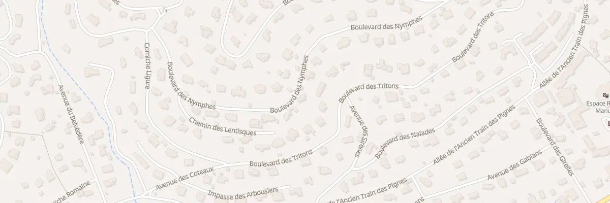 Plan du 561 Bd des Nymphes à Roquebrune-sur-Argens