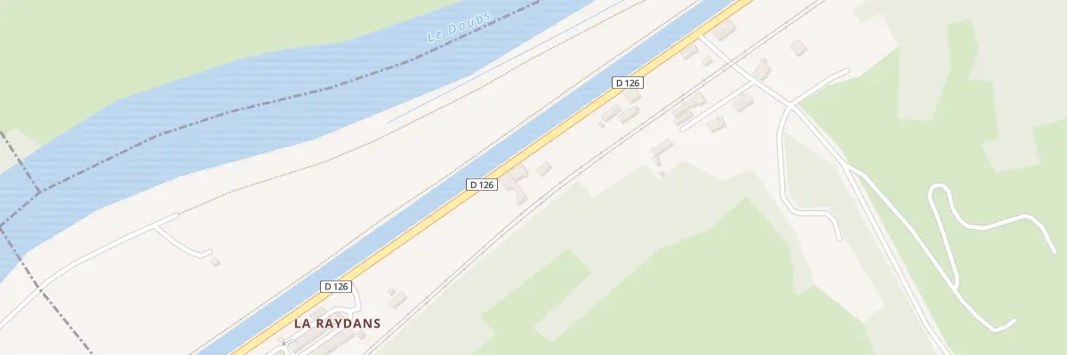 Plan du 13 La Raydans à Étouvans