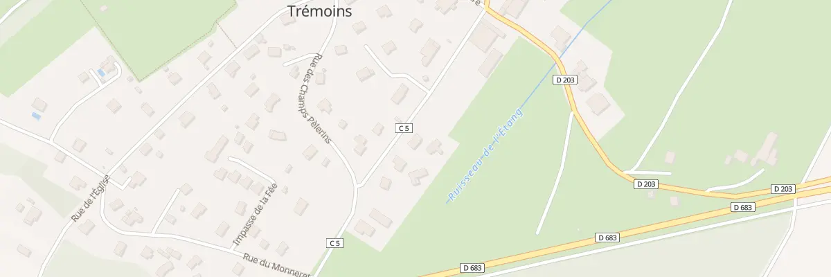 Plan du 15 Imp de la Prele à Trémoins