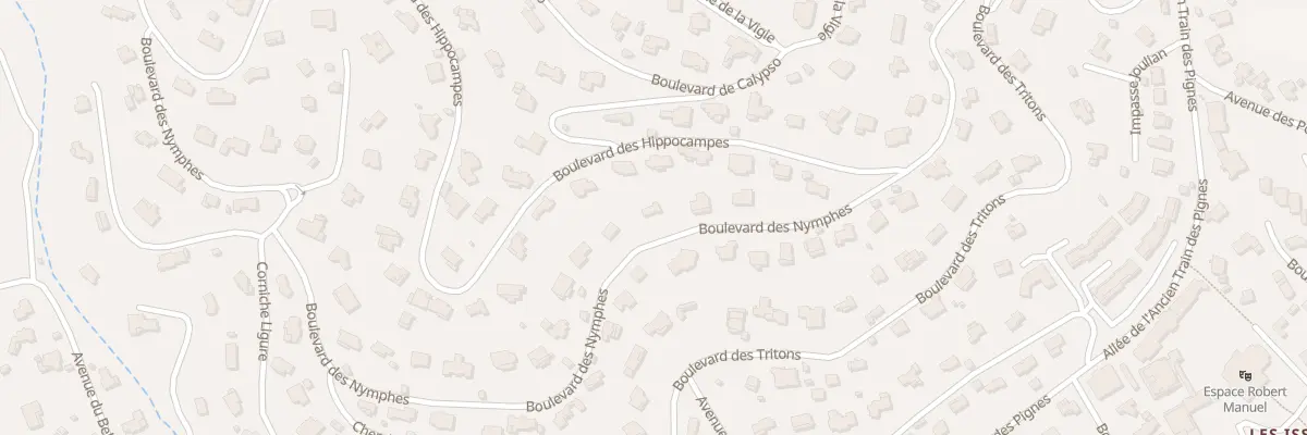 Plan du 432 Bd des Nymphes à Roquebrune-sur-Argens