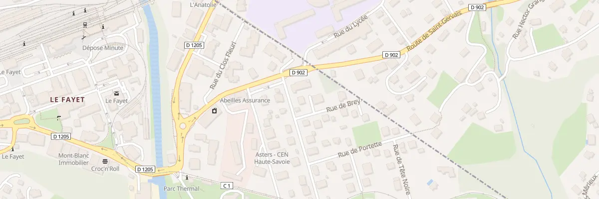 Plan du 45 Av des Aravis à Saint-Gervais-les-Bains