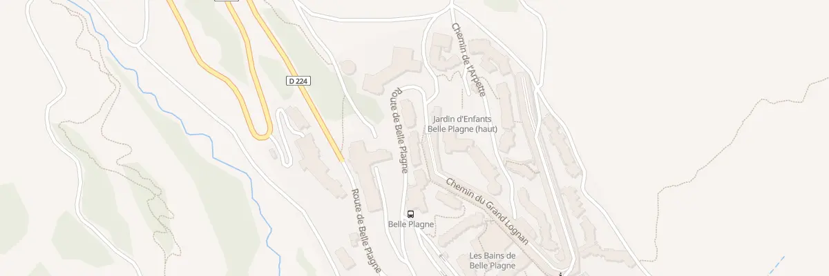Plan du 1064 Rte de Belle Plagne à La Plagne Tarentaise