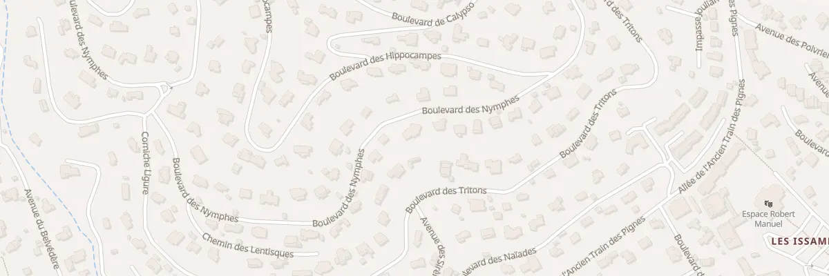 Plan du 413 Bd des Nymphes à Roquebrune-sur-Argens