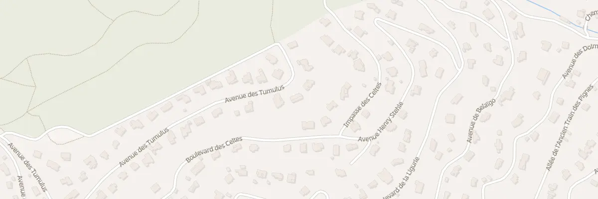 Plan du 634 Av des Tumulus à Roquebrune-sur-Argens