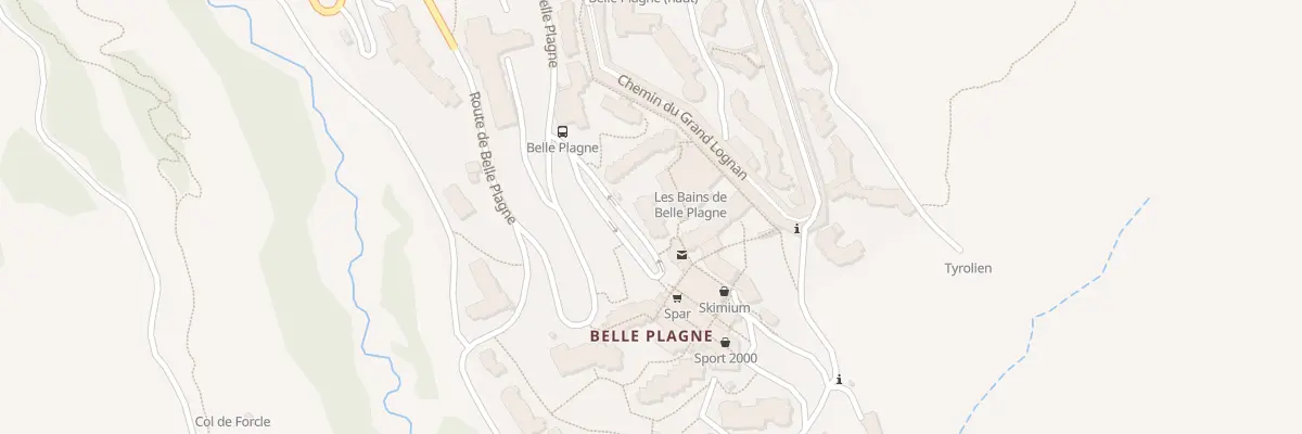 Plan du 89 Rue de la Raquette Basse à La Plagne Tarentaise