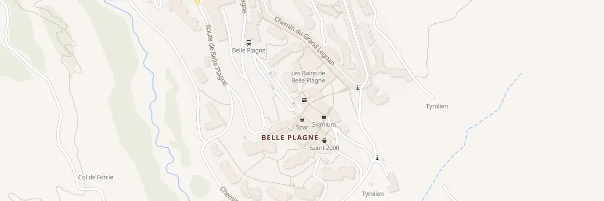 Plan du 16 Rue des Croets Belle Plagne à La Plagne Tarentaise
