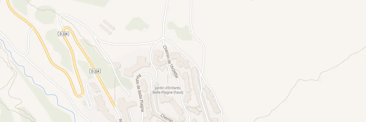 Plan du 200 Che de l’Arpette Belle Plagne à La Plagne Tarentaise
