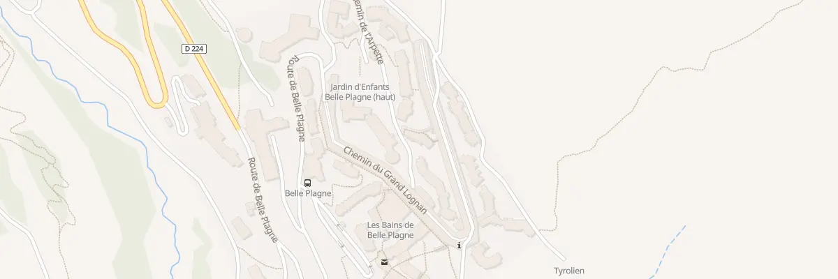 Plan du 5750C Imm Pegase à La Plagne Tarentaise
