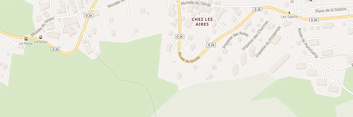 Plan du 824 Rte de Borée à Thollon-les-Mémises