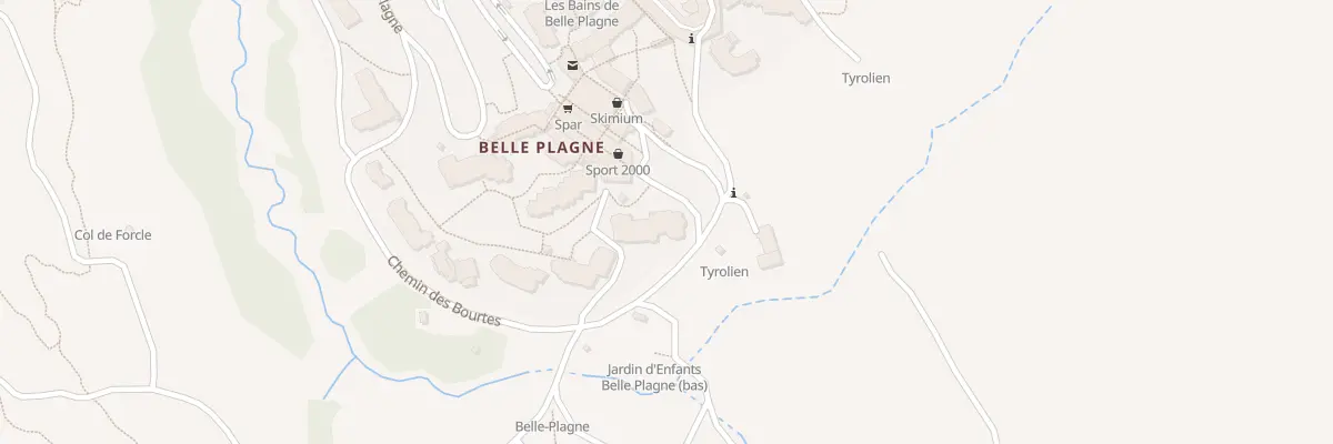 Plan du 441 Che des Bourtes Belle Plagne à La Plagne Tarentaise