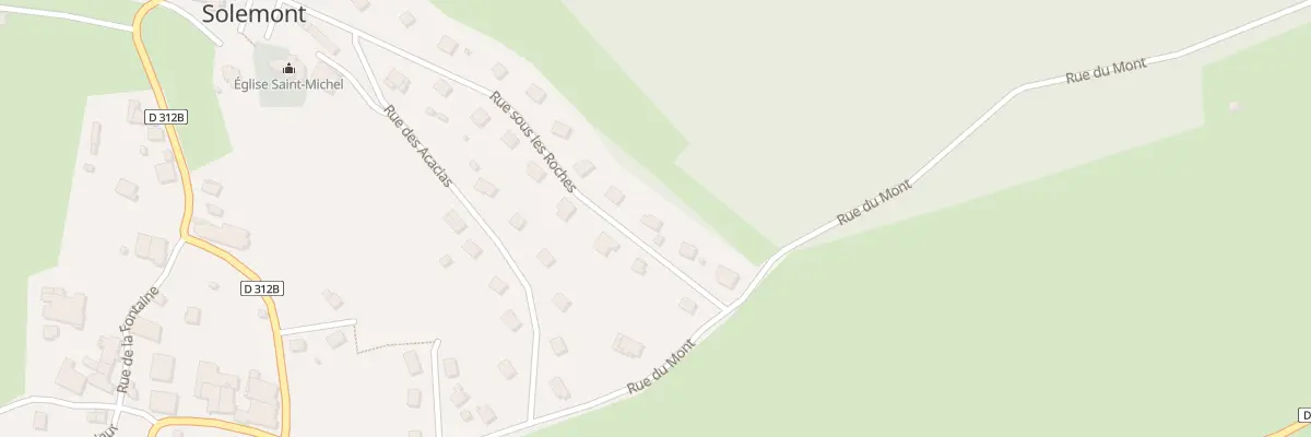 Plan du 6 Rue sous les Roches à Solemont