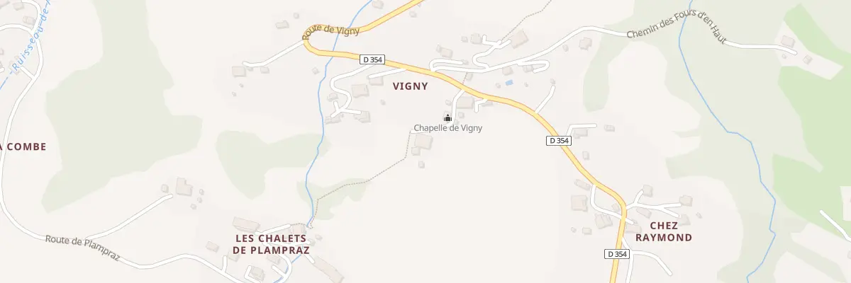 Plan du 80 Che de la Chapelle de Vigny à Samoëns