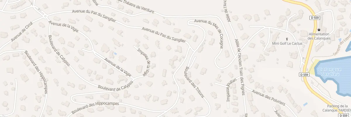 Plan du 60 Bd des Nymphes à Roquebrune-sur-Argens