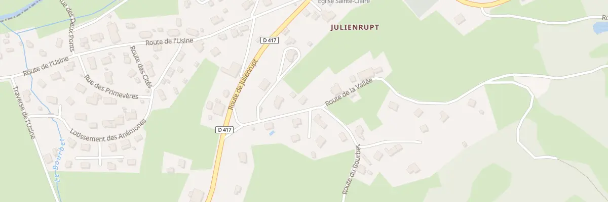 Plan du 7 Rte du Bourbet au Syndicat