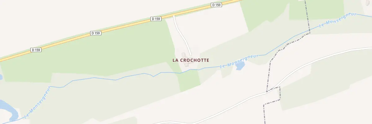 Plan du 1 La Crochotte à Brû