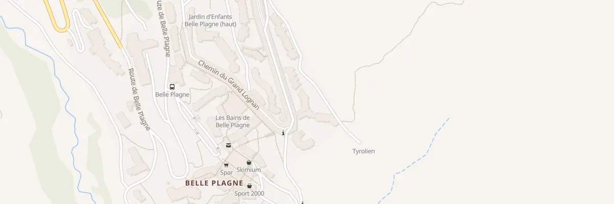 Plan du 340 Che du Grand Lognan à La Plagne Tarentaise