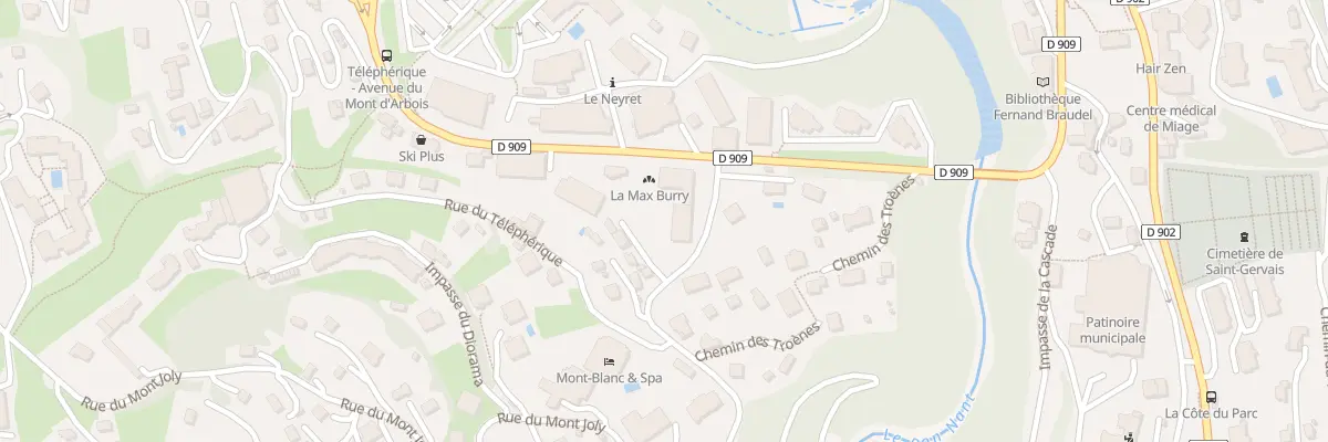 Plan du 845 Av du Mont d’Arbois à Saint-Gervais-les-Bains
