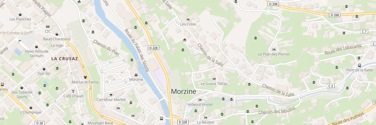 Plan du 74 Sen de la Salle à Morzine