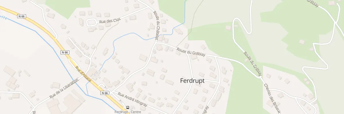 Plan du 6 Rte du Grébiay à Ferdrupt