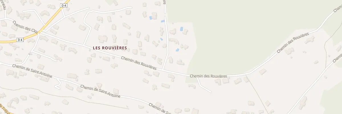 Plan du 395 Che des Rouvieres à Bagnols-en-Forêt