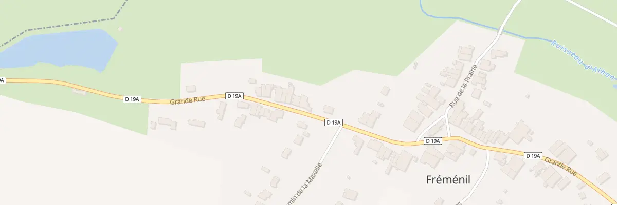 Plan du 34 Grande Rue à Fréménil
