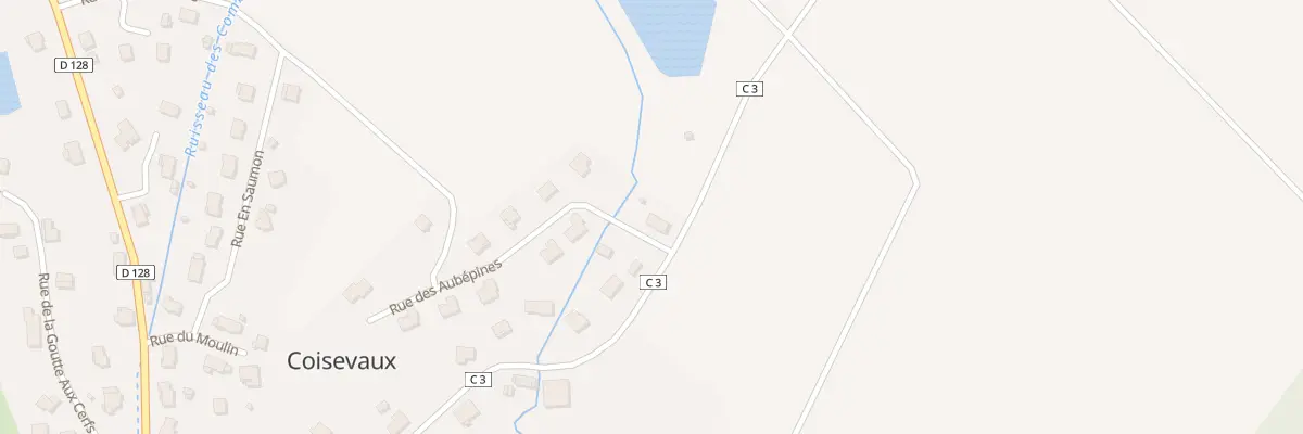 Plan du 2 Rue des Aubépines à Coisevaux