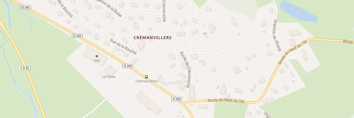 Plan du 7 Rte de Chèvreroche à Vagney