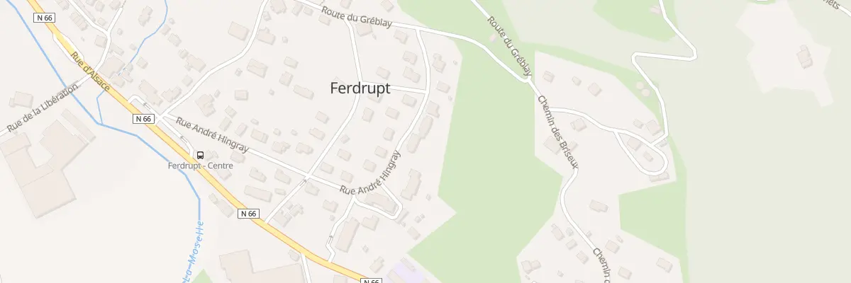 Plan du 20A Rue Andre Hingray à Ferdrupt