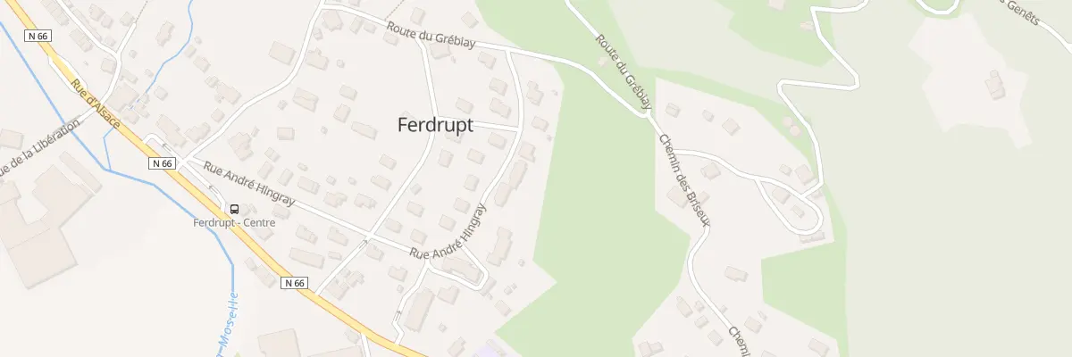 Plan du 22A Rue Andre Hingray à Ferdrupt