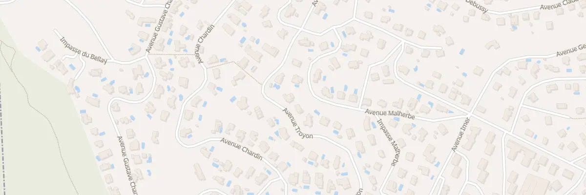 Plan du 291 Av MALHERBE à Fréjus